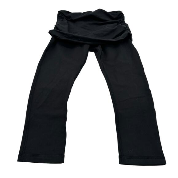 Prana Black Leggings with Stretchy Fabric and Wide Waistband - Picture 1 of 9